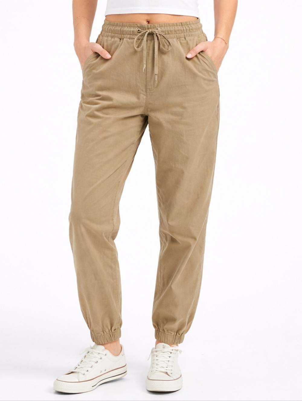 💚 (3 For $25) For merican Eagle ($80) Khaki Jogger Pants Women’s Elastic Waist